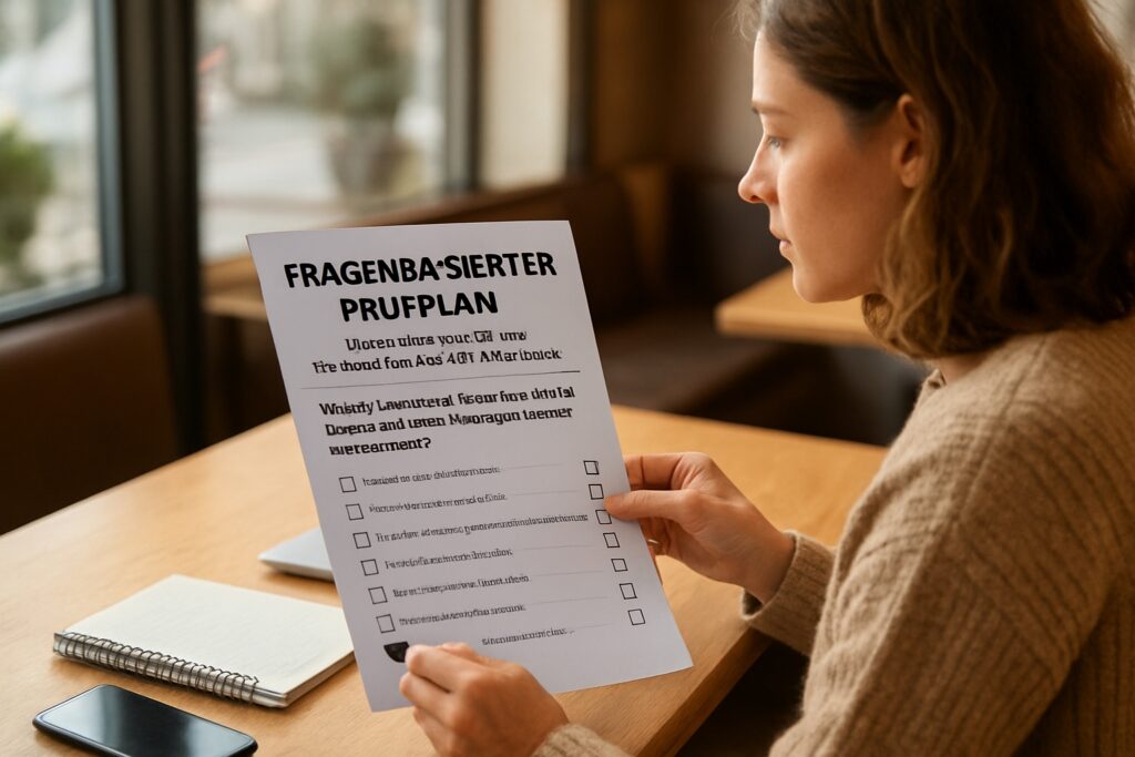 Fragenbasierter Prüfplan: Von Beratung bis Antrag – so behalten Sie den Überblick Fragenbasierter Prüfplan: Von Beratung bis Antrag – so behalten Sie den Überblick