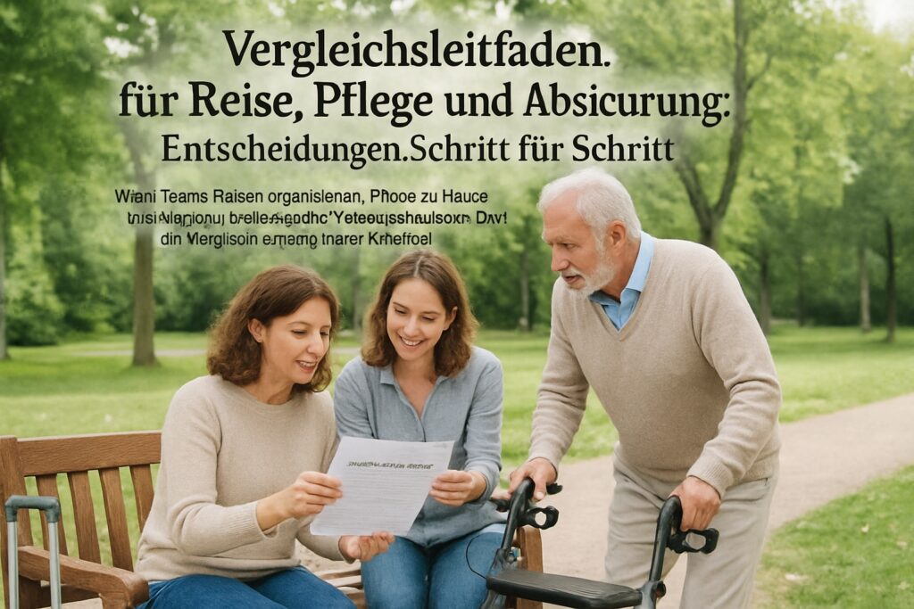 Vergleichsleitfaden für Reise, Pflege und Absicherung: Entscheidungen Schritt für Schritt Vergleichsleitfaden für Reise, Pflege und Absicherung: Entscheidungen Schritt für Schritt